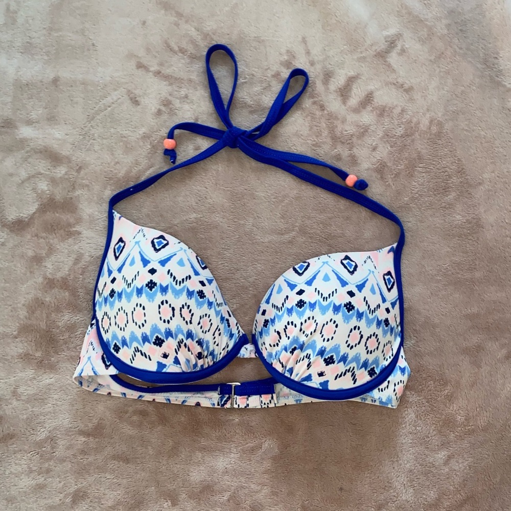 Push-Up Aztec Pattern Bikini Top